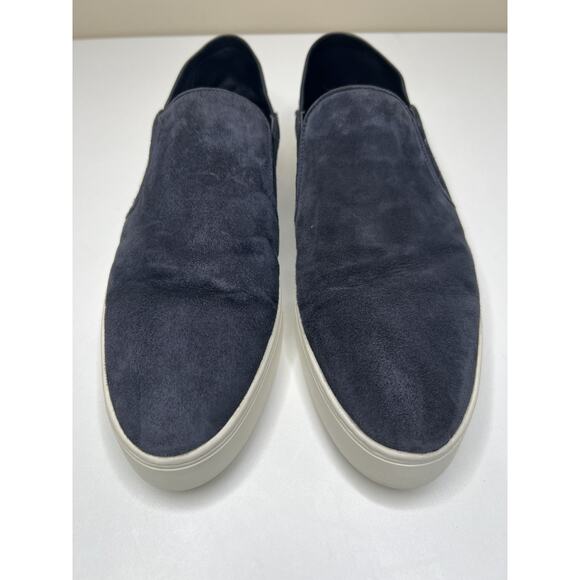 Vince Garvey Platform Convertible Sneakers Blue Suede Point Toe Women's 11M - Picture 2 of 9